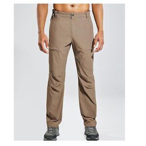 Haimont Men's Hiking Pants with 6 Zip Pockets, Medium